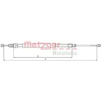 METZGER 10.6686 Handremkabel