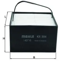 MAHLE ORIGINAL KX 394 Brandstoffilter