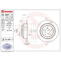 Brembo 08.6897.11 Remschijf