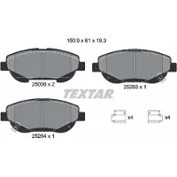Textar Remblokset 2500601, voor