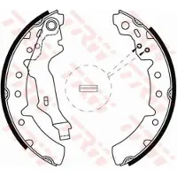 TRW Remschoenset GS8603 TRW voor o.a. TOYOTA
