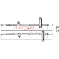 METZGER 10.5359 Handremkabel