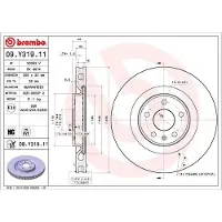 Brembo 09.Y319.11 Remschijf