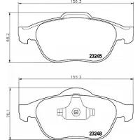 Hella 8DB 355 009-111 Remblokken