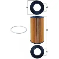 MAHLE ORIGINAL Oliefilter OX 434D