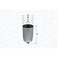 MAGNETI MARELLI 152071758006 Brandstoffilter