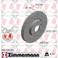 ZIMMERMANN 250.1383.52 Remschijf