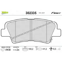 Valeo 302335 Remblokken