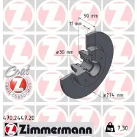 ZIMMERMANN 470.2447.20 Remschijf
