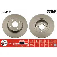 TRW DF4131 Remschijf