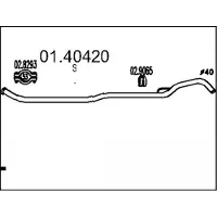 MTS 01.40420 Voorpijp