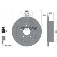 Textar 92194003 Remschijf