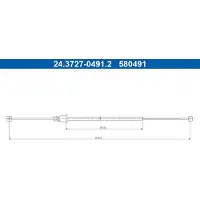 Ate 24.3727-0491.2 Handremkabel