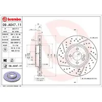 Brembo Remschijf 09.A047.11