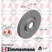 ZIMMERMANN 230.6266.20 Remschijf