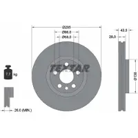 Textar 92115003 Remschijf