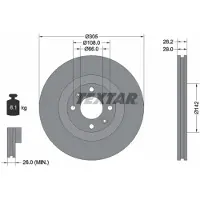 Textar 92097103 Remschijf
