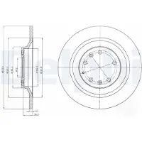 Delphi BG4318 Remschijf