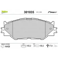 Valeo 301035 Remblokken