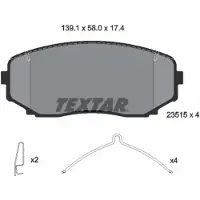 Textar Remblokset 2351503, voor