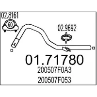 MTS Uitlaatpijp 01.71780