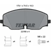 Textar Remblokset 2276901, voor