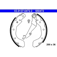 Ate Remschoenset 03.0137-0472.2 ATE voor o.a. CHEVROLET, DAEWOO
