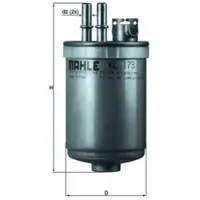 MAHLE ORIGINAL Brandstoffilter KL 173 Mahle voor o.a. FORD