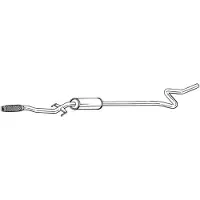 Bosal 292-073 Uitlaat middendemper
