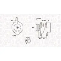 MAGNETI MARELLI 063731530010 Dynamo / Alternator