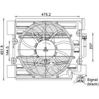 MAHLE ORIGINAL Radiator ventilator ACF 24 000S