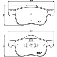 Brembo Remblokkenset, schijfrem P 86 020