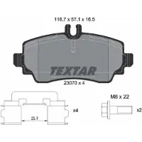Textar Remblokset 2307004, voor