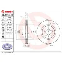 Brembo 09.5570.10 Remschijf
