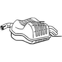 Bosal Geluiddemper achter 215-003