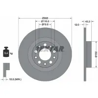 Textar Remschijf PRO 92351003, 1 stuk