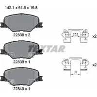 Textar Remblokset 2283801, voor