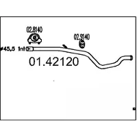 MTS Uitlaatpijp 01.42120