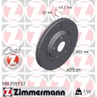 ZIMMERMANN 590.2597.52 Remschijf