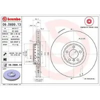 Brembo 09.D899.13 Remschijf