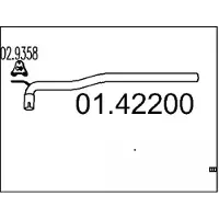 MTS Uitlaatpijp 01.42200