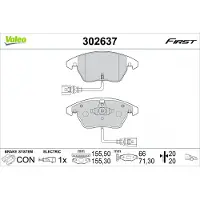Valeo 302637 Remblokken
