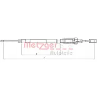 METZGER 10.4726 Handremkabel