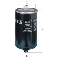 MAHLE ORIGINAL KC 297 Brandstoffilter