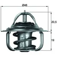 MAHLE ORIGINAL Thermostaat, koelvloeistof TX 5 88D