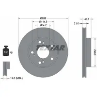 Textar Remschijf PRO 92175803, 1 stuk