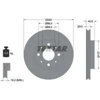 Textar Remschijf 92118003