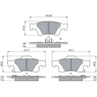 Bosch Remblokkenset, schijfrem 0 986 460 081