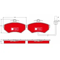 TRW GDB1366DTE Remblokken