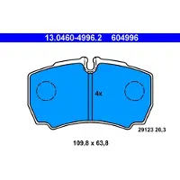 Ate Remblokken set 13.0460-4996.2 ATE voor o.a. IVECO